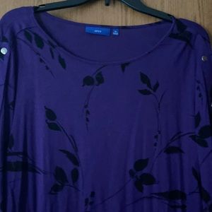 Apt. 9 Purple & Black top